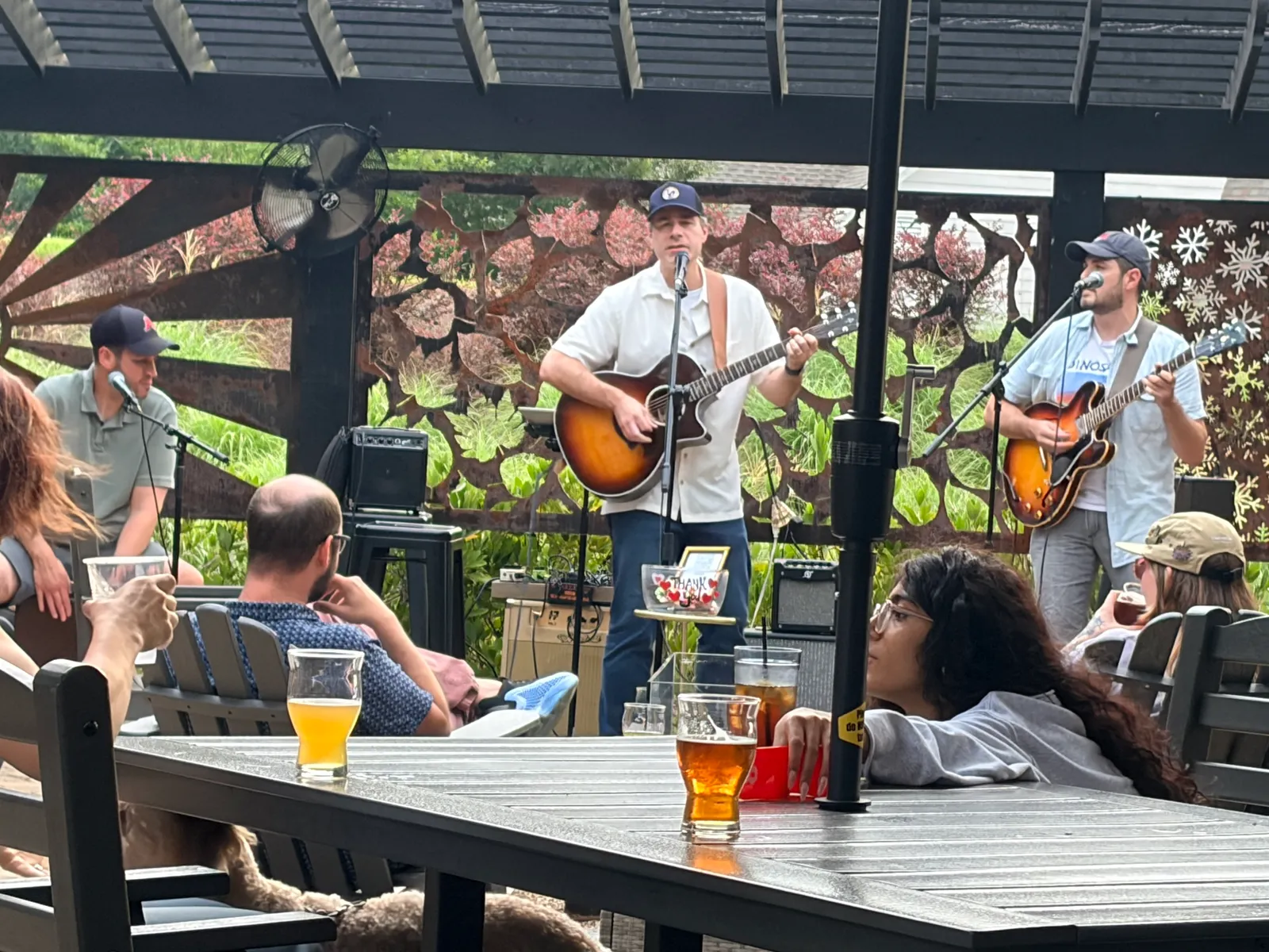 Base Model live on the patio